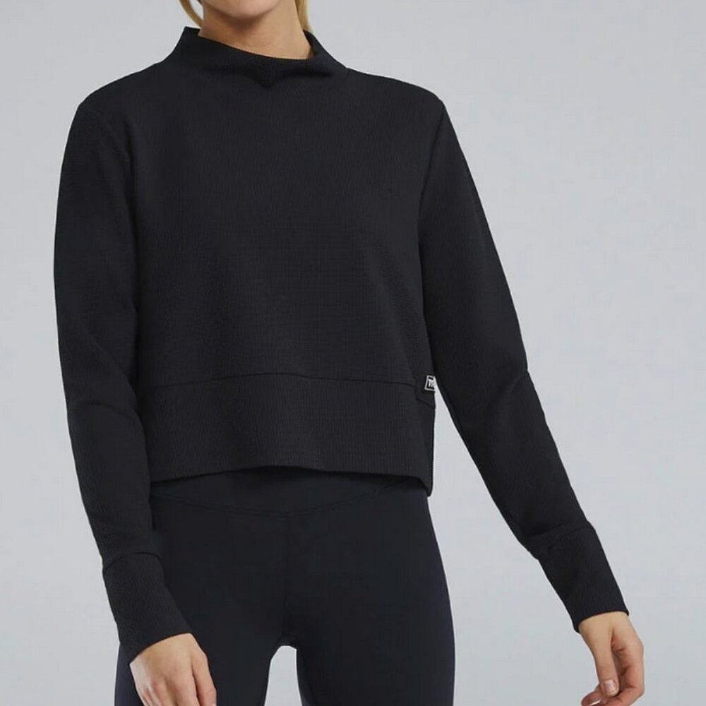 Waffle Cropped Pullover - image 1